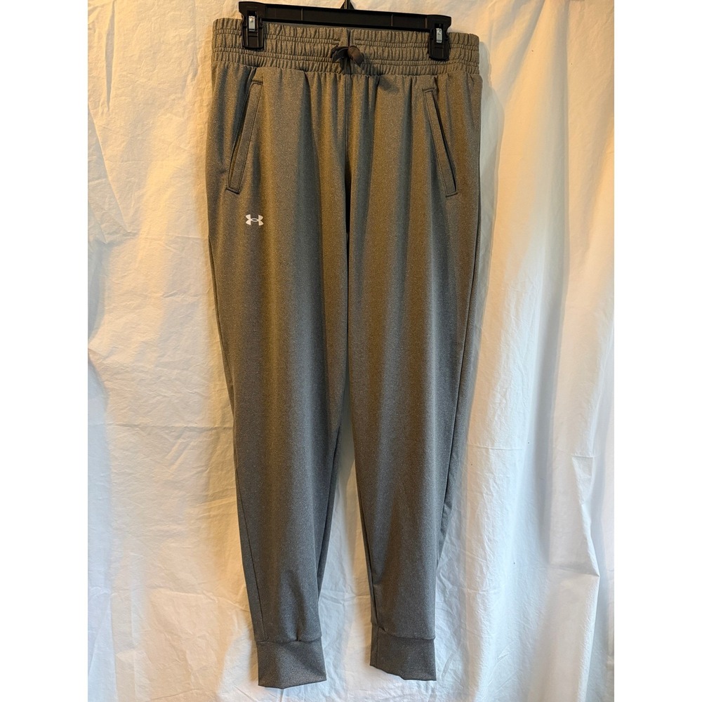 Under Armour Mens Jogger Sweatpants Gray Tapered Athletic Pants Medium MD